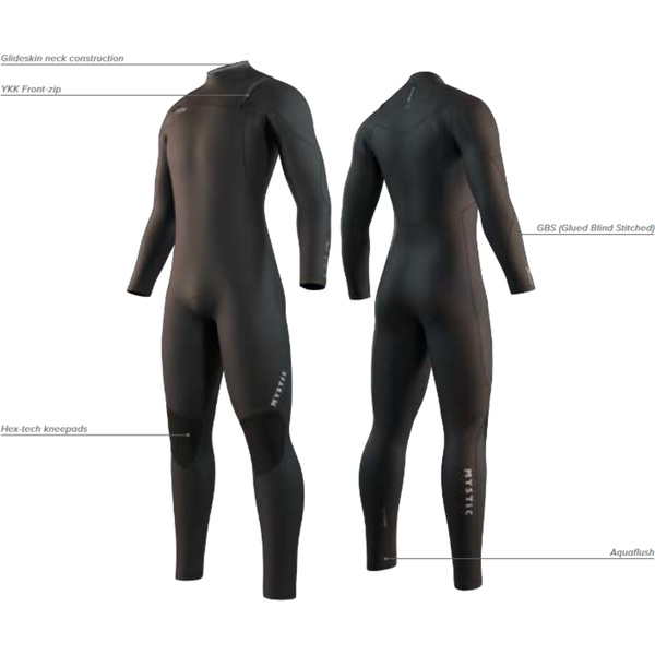 2026 Mystic Mens Star 4/3mm Back Zip Wetsuit 35000.250026 - Dark Olive